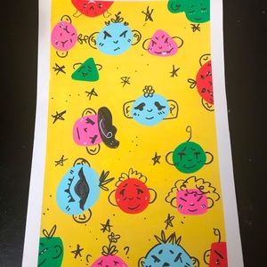 🍄🌿Goofy faces art doodle work 🌿🍄